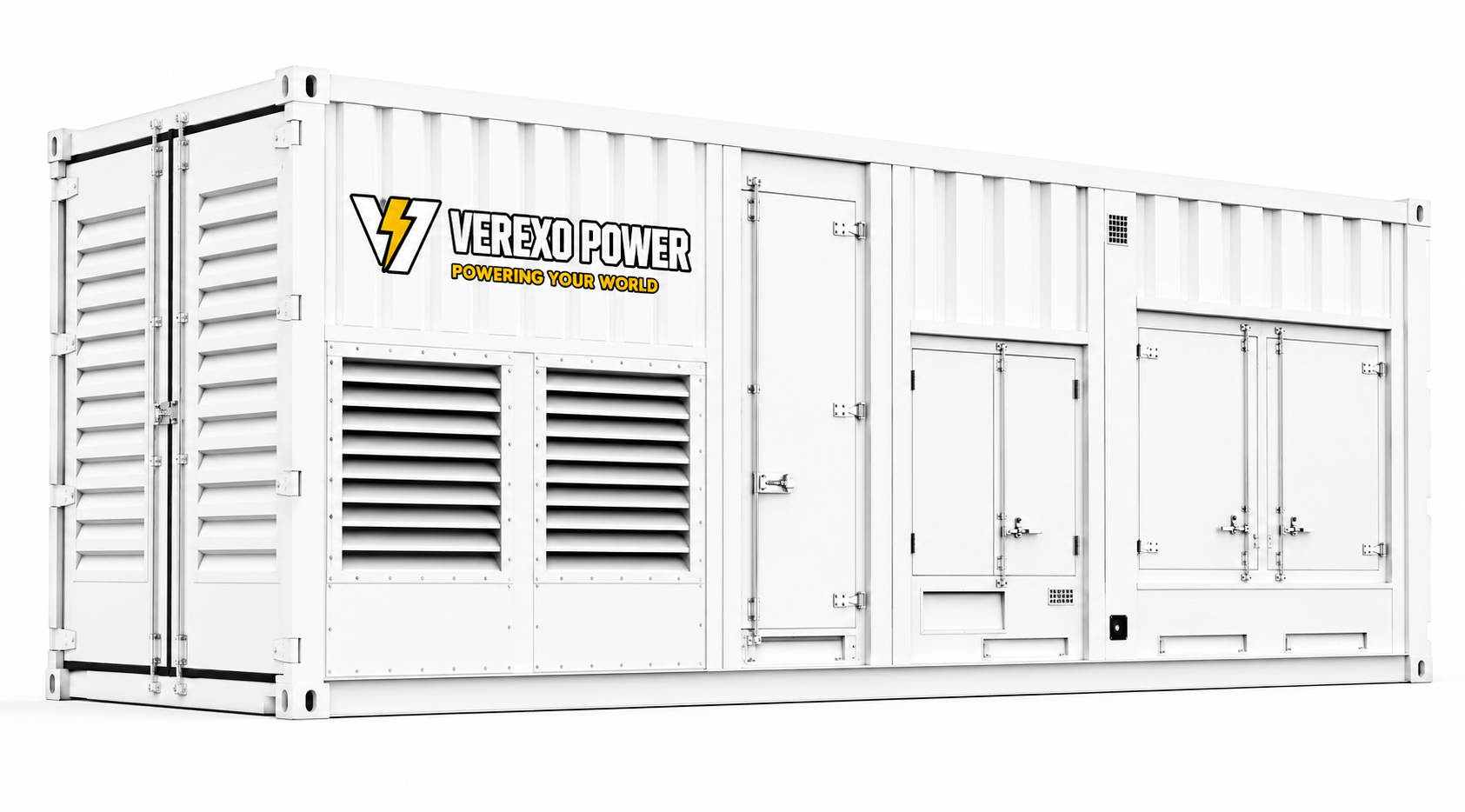 1100 kW Prime Power Twin Pack Diesel Generator (Volvo Engine) (120/240V Single Phase 60Hz)